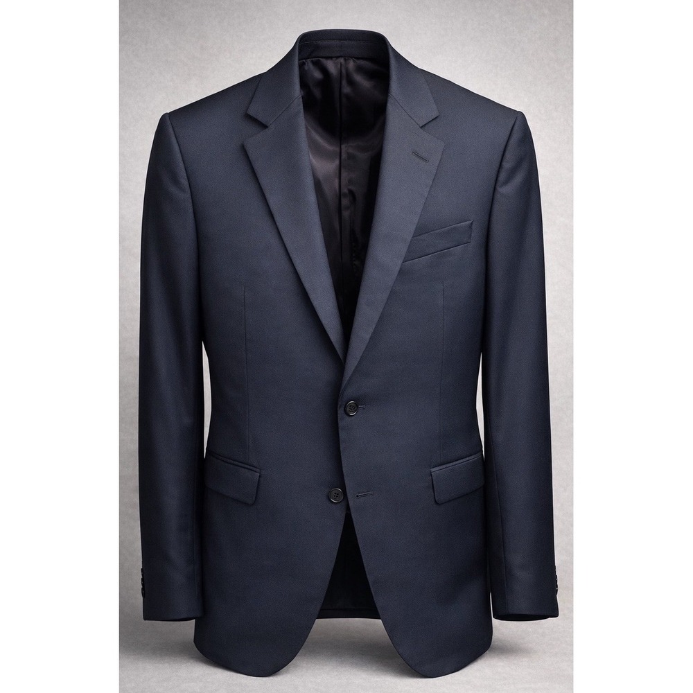 Brooks Brothers 1818 Fitzgerald Navy Wool Sport Coat Blazer 40L Union Made USA